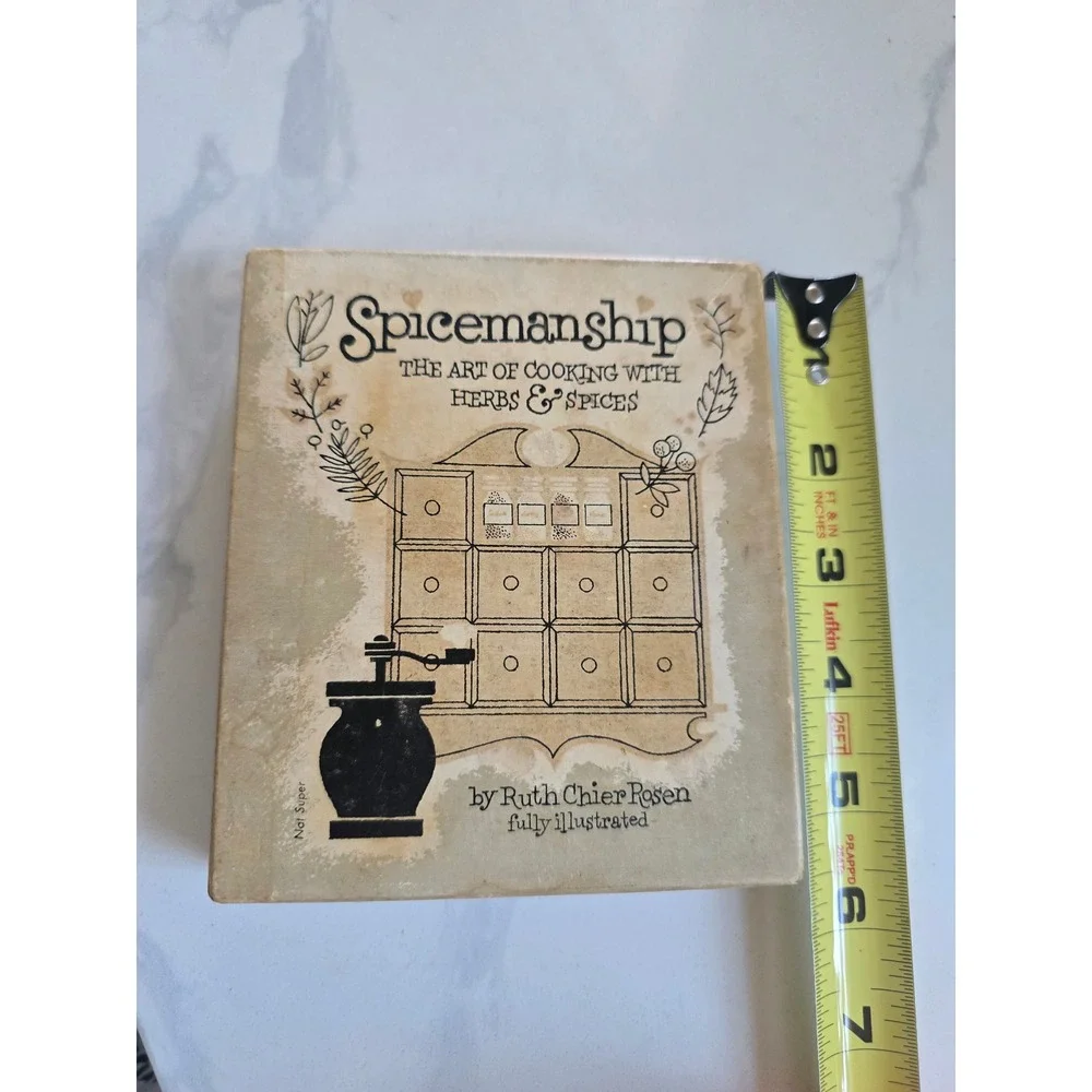 Vintage Spicemanship‎ Mini Cookbook Ruth Chier Rosen Handy Aid Book with Box